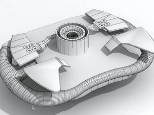 f2008 steering wheel 3D Model
