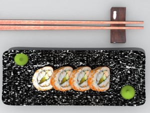 california maki roll 3D Модель