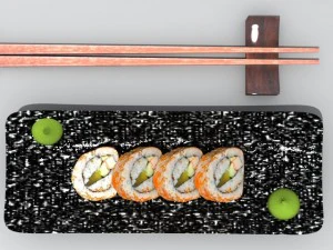 california maki roll 3D Model