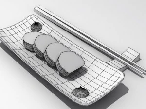 california maki roll 3D Model