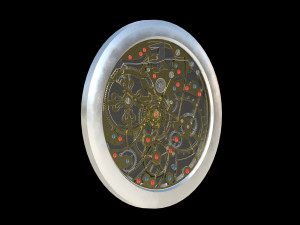 watch mechanism 2 low-poly 3D Model