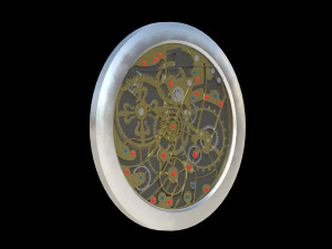 watch mechanism 2 low-poly 3D Model