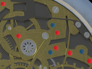 watch mechanism 2 low-poly 3D Model