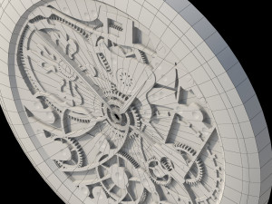 watch mechanism 2 low-poly 3D Model