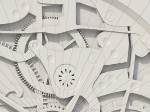 watch mechanism 2 low-poly 3D Model