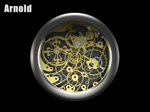 watch mechanism 2 low-poly 3D Model