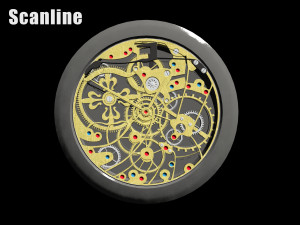 watch mechanism 2 low-poly 3D Model