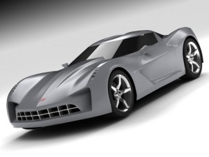chevrolet stingray concept 3D Модель