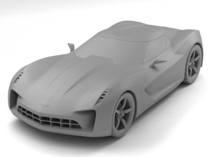 chevrolet stingray concept 3D Модель