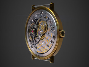 Watch mechanism 3 Low-poly 3D-Modell