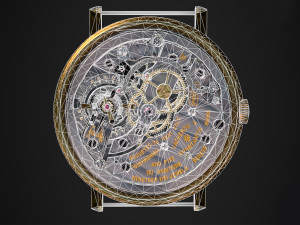 Watch mechanism 3 Low-poly 3D-Modell