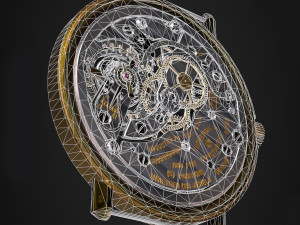 Watch mechanism 3 Low-poly 3D-Modell