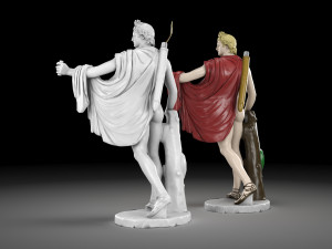Apollo statue collection 3D Модель