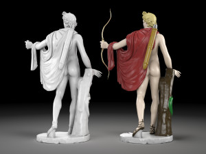 Apollo statue collection 3D Модель
