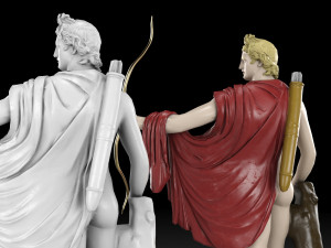 Apollo statue collection 3D Модель