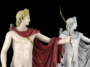 Collezione di statue di Apollo Modello 3D