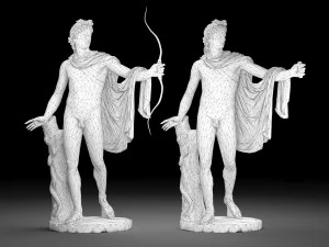 Collezione di statue di Apollo Modello 3D