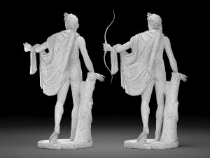 Apollo statue collection 3D Модель
