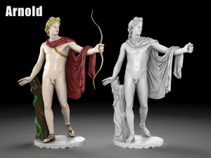 Collezione di statue di Apollo Modello 3D