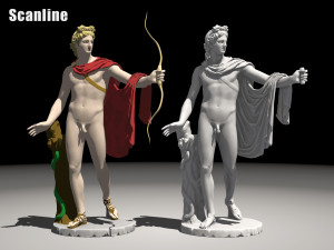 Apollo statue collection 3D Модель