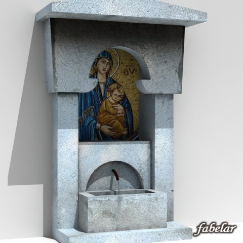 fountain 8 3D 模型 .c4d .max .obj .3ds .fbx .stl .blend 