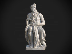 Mos&egrave; di Michelangelo Modello 3D