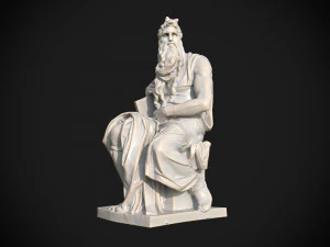 Mos&egrave; di Michelangelo Modello 3D