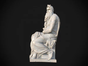 Mos&egrave; di Michelangelo Modello 3D