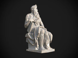Mos&egrave; di Michelangelo Modello 3D