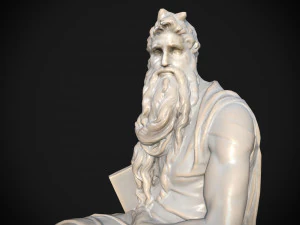 Mos&egrave; di Michelangelo Modello 3D