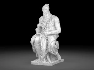 Mos&egrave; di Michelangelo Modello 3D