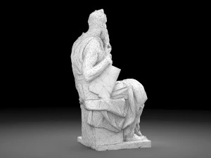 Mos&egrave; di Michelangelo Modello 3D