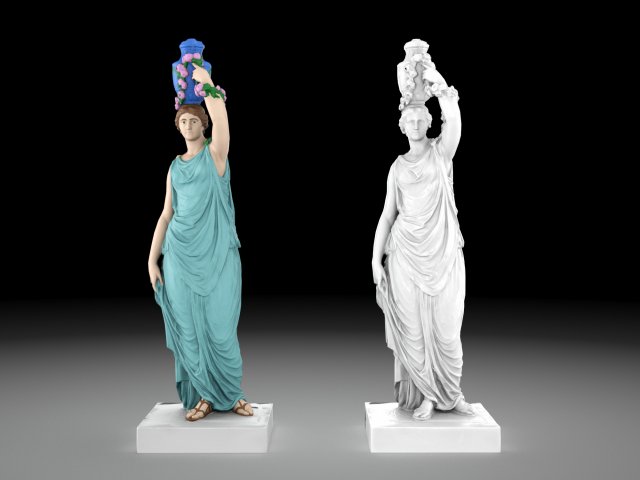 Nymph statue collection 3D Model in Sculpture 3DExport