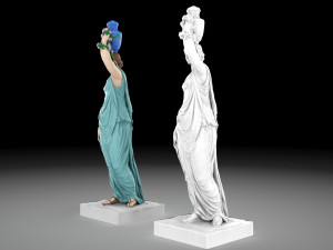 Nymph statue collection Model 3D
