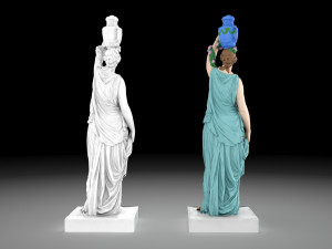 Nymph statue collection Model 3D