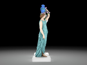 Nymph statue collection Model 3D