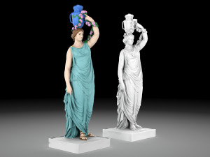 Nymph statue collection Model 3D