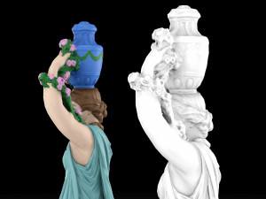 Nymph statue collection Model 3D