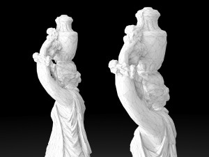 Nymph statue collection Model 3D