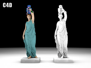 Nymph statue collection Model 3D