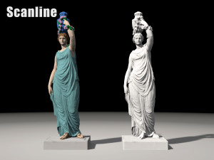 Nymph statue collection Model 3D