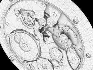 Watch mechanism 4 Low-poly 3D मॉडल