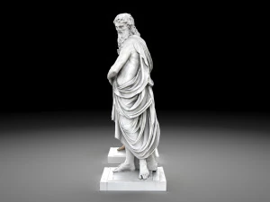 Collezione di statue di Esculapio Modello 3D