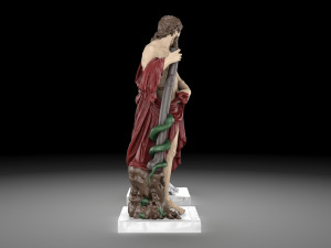 Aesculapius statue collection Model 3D