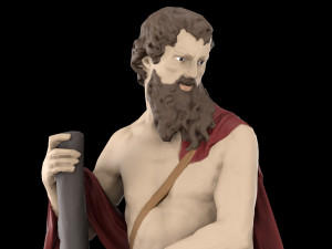 Aesculapius statue collection Model 3D