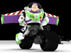 buzz lightyear batpod edition 3D Model