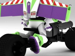 buzz lightyear batpod edition 3D Model