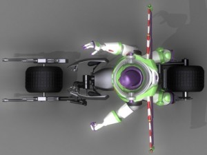 buzz lightyear batpod edition 3D 模型