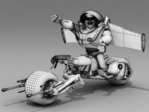 buzz lightyear batpod edition 3D Model