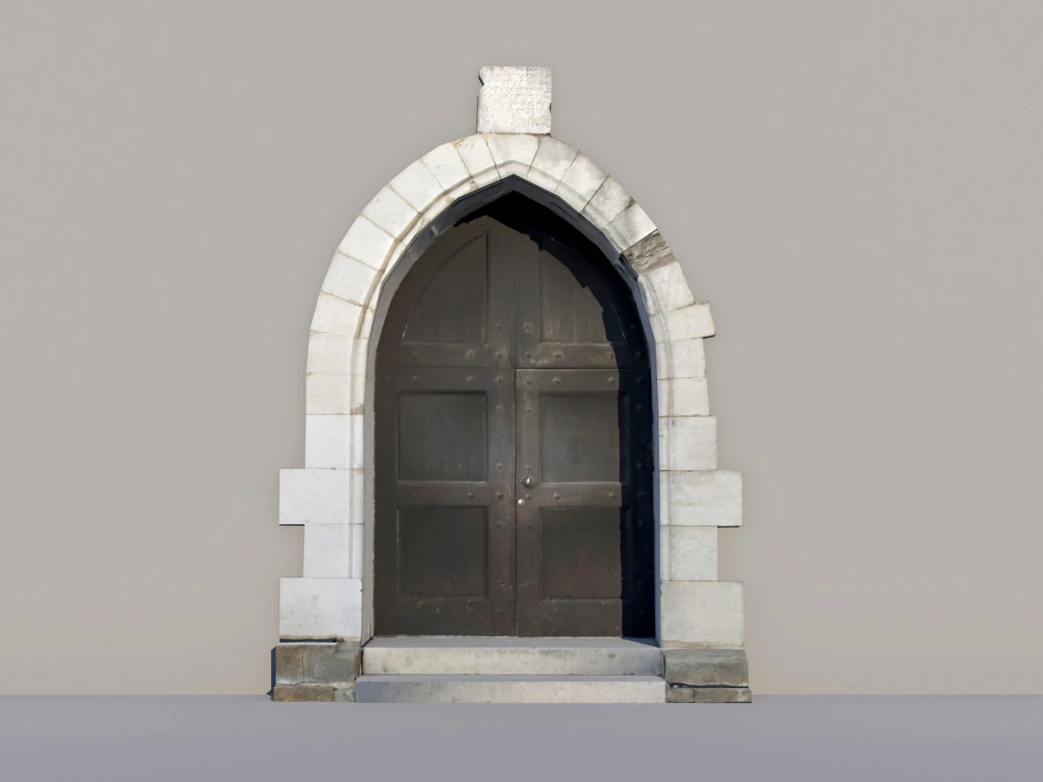 Ancient door 3D Model .c4d .max .obj .3ds .fbx .stl .blend 